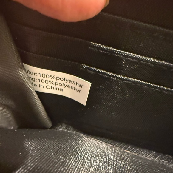 Quilted Floral Zip Around Wallet Purple Wristlet Clutch - Picture 5 of 5